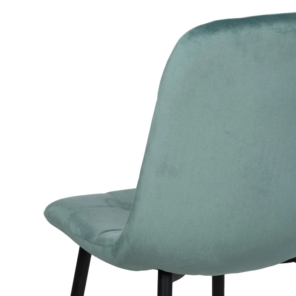 Scaun Q-Line Aquamarine Negru, Catifea Metal - CreativDeco.ro [7]