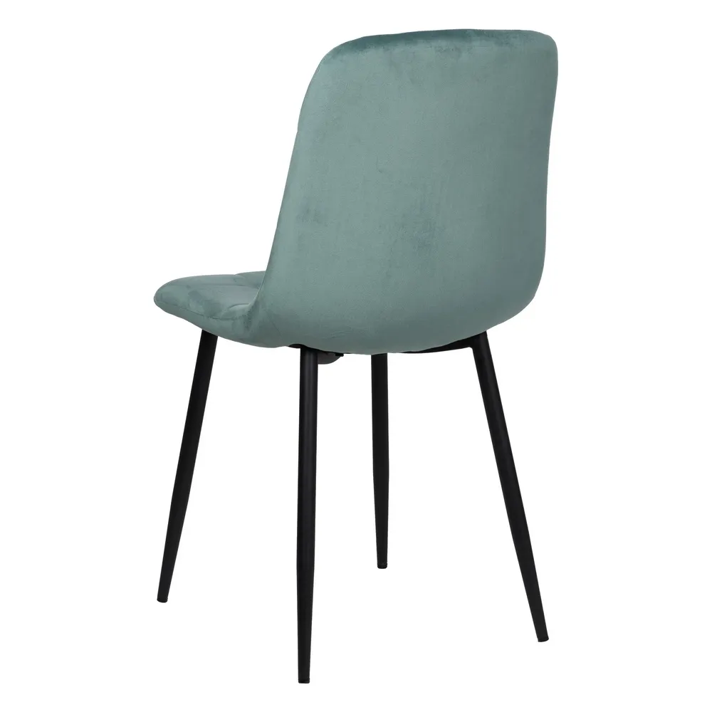 Scaun Q-Line Aquamarine Negru, Catifea Metal - CreativDeco.ro [4]