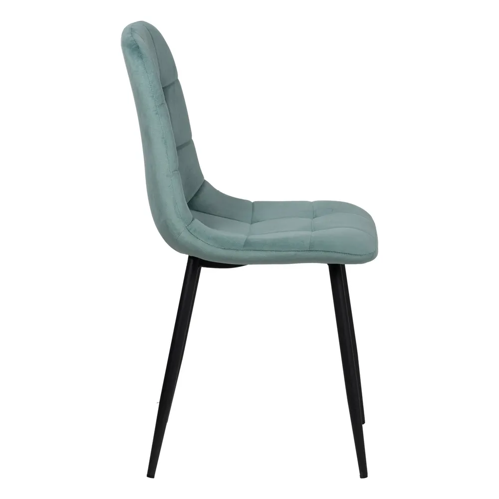 Scaun Q-Line Aquamarine Negru, Catifea Metal - CreativDeco.ro [3]