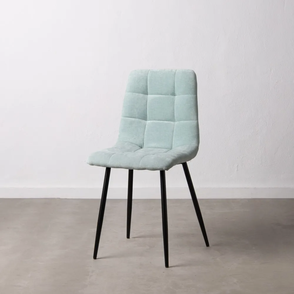 Scaun Q-Line Aquamarine Negru, Stofa Metal - CreativDeco.ro [2]