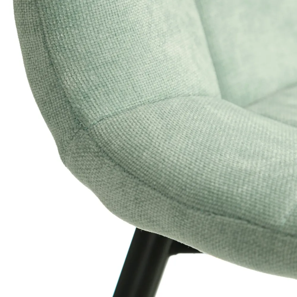 Scaun Q-Line Aquamarine Negru, Stofa Metal - CreativDeco.ro [5]