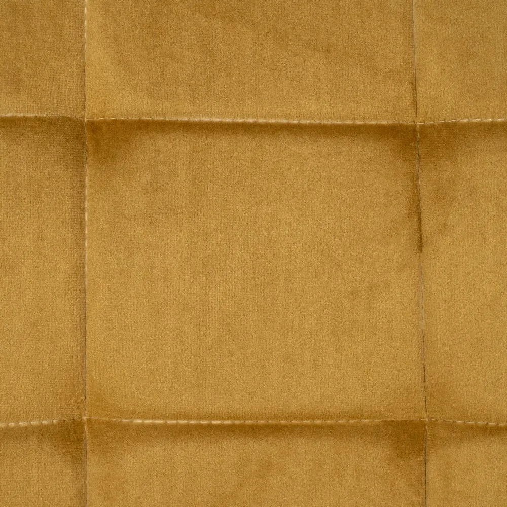 Set 4 scaune tapitate catifea galben ocru Q-Line - CreativDeco.ro [6]