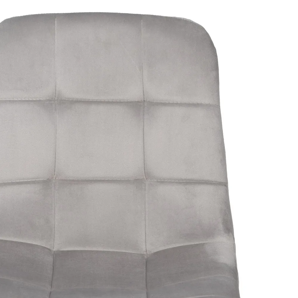 Scaun Q-Line Gri Deschis, Catifea Metal - CreativDeco.ro [5]
