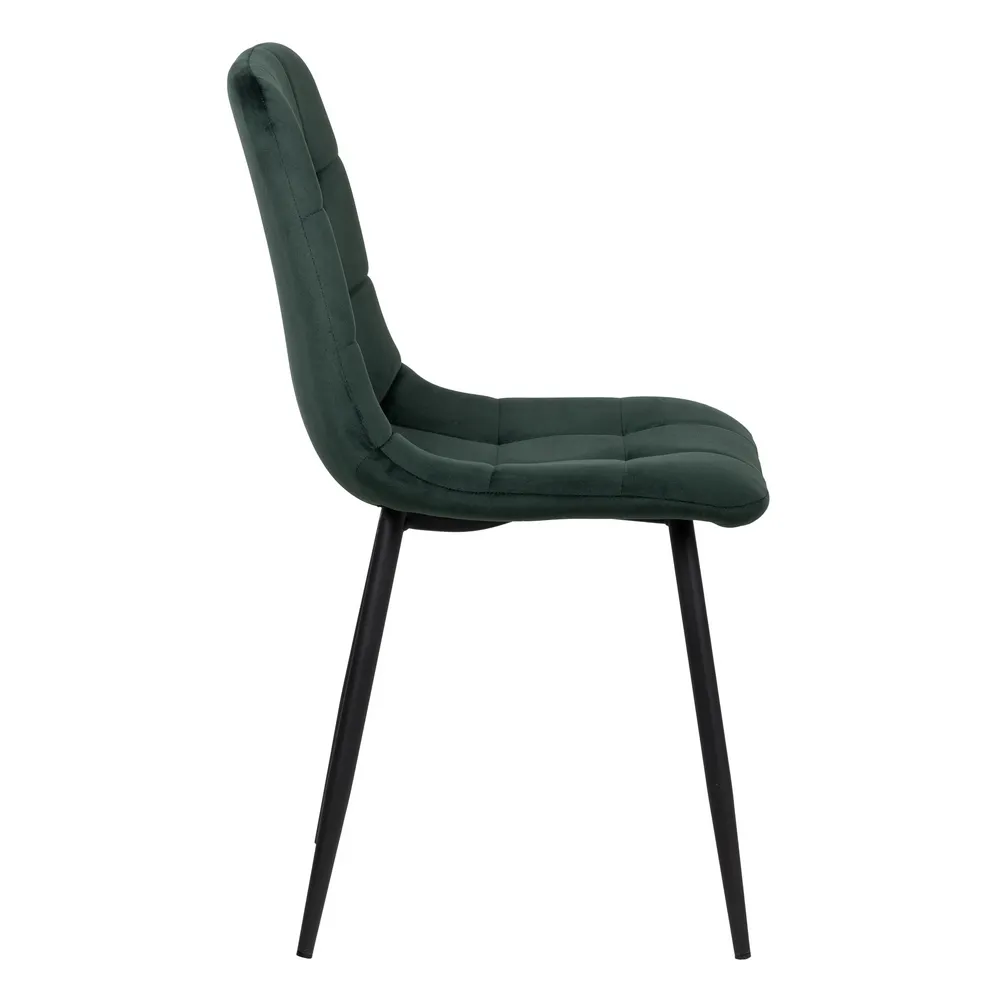Scaun Q-Line Verde Negru, Catifea Metal - CreativDeco.ro [3]