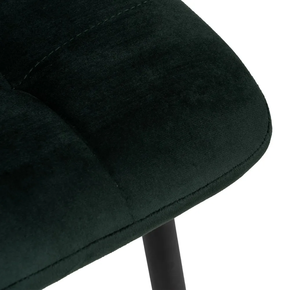 Scaun Q-Line Verde Negru, Catifea Metal - CreativDeco.ro [8]