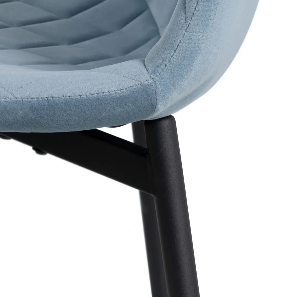 Scaun R-Line Albastru Deschis, Catifea Metal - CreativDeco.ro [9]