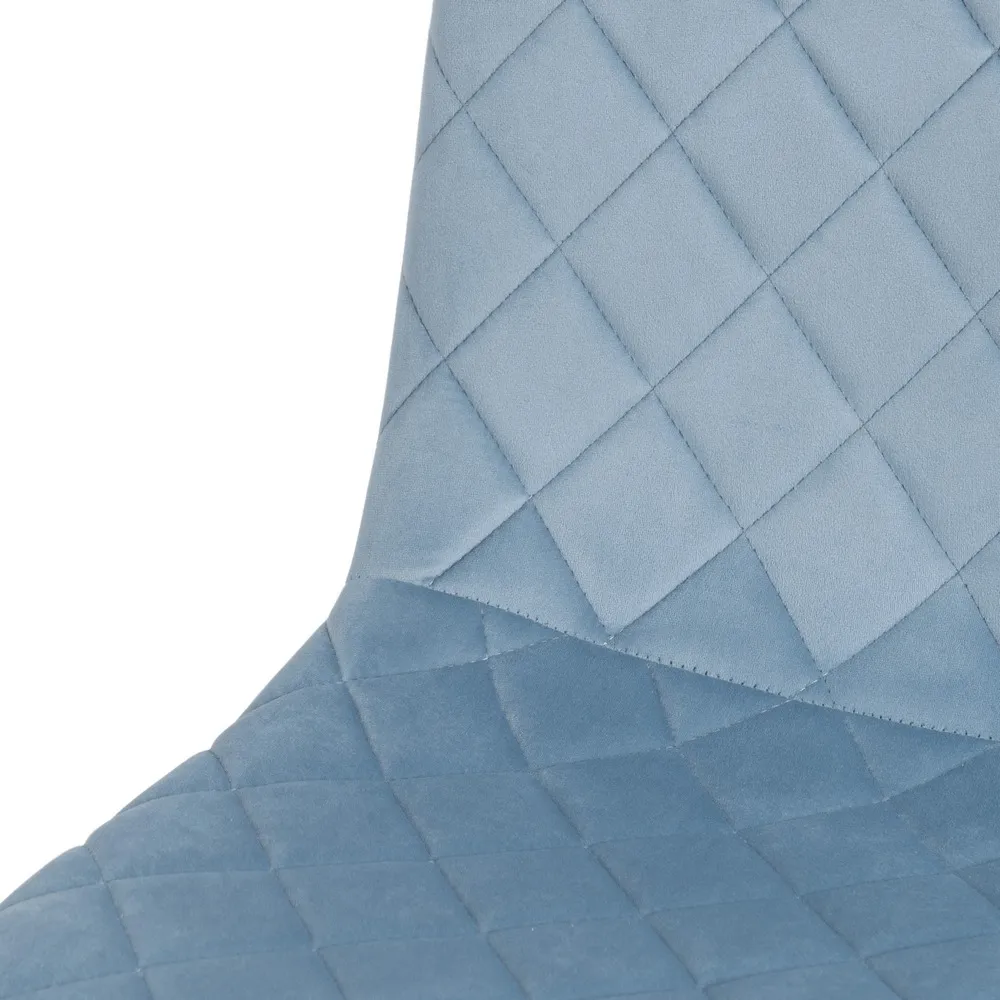 Scaun R-Line Albastru Deschis, Catifea Metal - CreativDeco.ro [7]