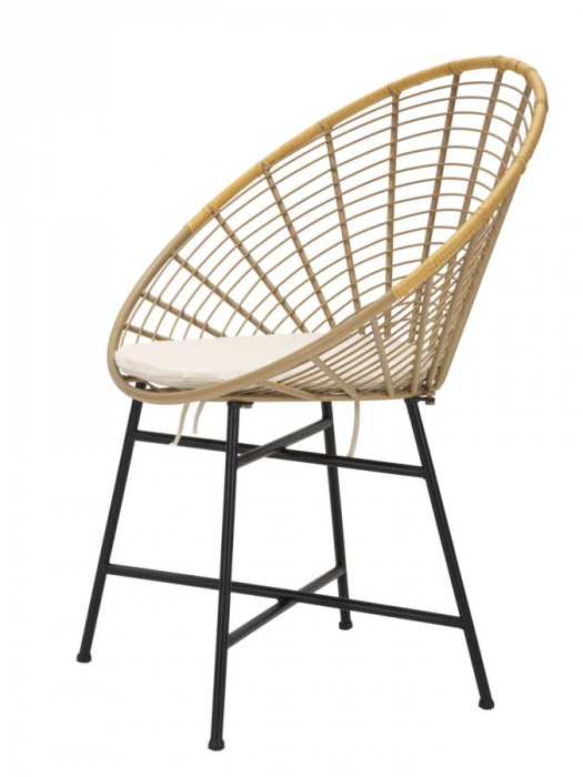 Scaun ratan boho chic Panama Grid CreativDeco [3]