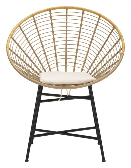 Scaun ratan boho chic Panama Grid CreativDeco [2]