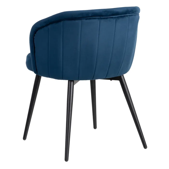 Scaun Regal Albastru, Catifea, Metal - creativdeco.ro [5]