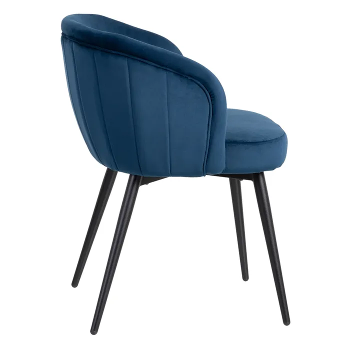 Scaun Regal Albastru, Catifea, Metal - creativdeco.ro [3]