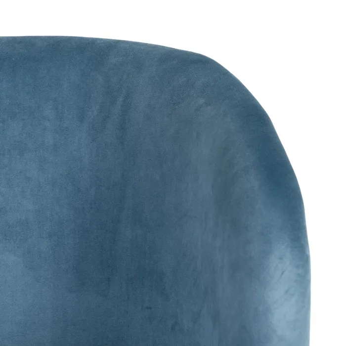 Scaun Regal Albastru Deschis, Catifea, Metal - creativdeco.ro [7]