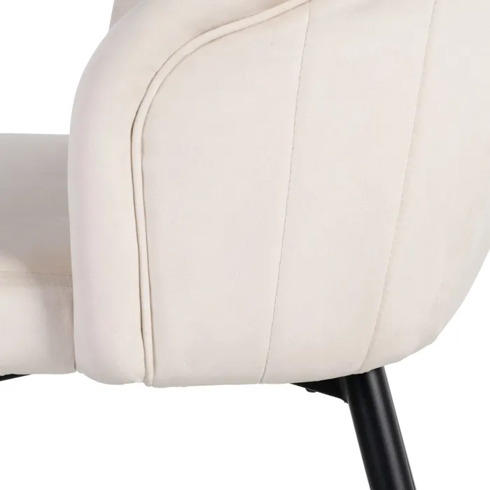 Scaun Regal crem, Catifea, Metal - creativdeco.ro [6]