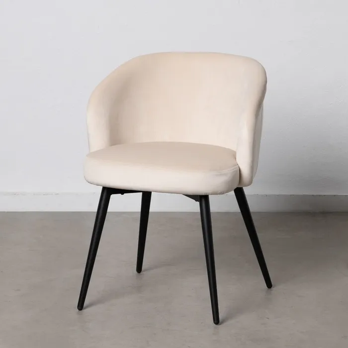 Scaun Regal crem, Catifea, Metal - creativdeco.ro [2]