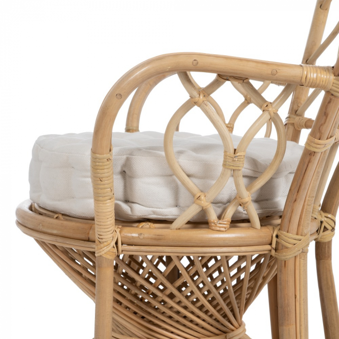 Scaun cu spatar inalt din ratan CreativDeco - Mobilier regal pentru terasa [7]
