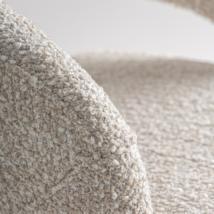 Scaun rotativ crem 59 cm cu roți [9]