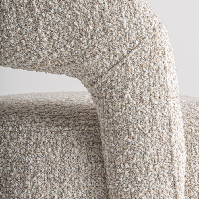 Scaun rotativ crem 59 cm cu roți [7]