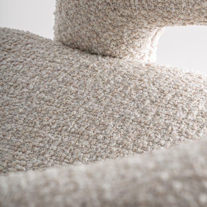 Scaun rotativ crem 59 cm cu roți [5]