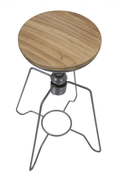 Scaun rotund inalt reglabil stil industrial CreativDeco [6]