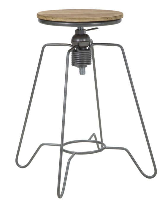 Scaun rotund inalt reglabil stil industrial CreativDeco [9]