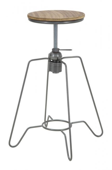 Scaun rotund inalt reglabil stil industrial CreativDeco [2]