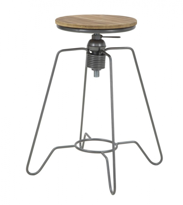 Scaun rotund inalt reglabil stil industrial CreativDeco [10]