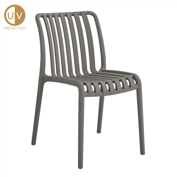Scaun exterior gri Sticky Chair stivuibil cu protecție UV [1]