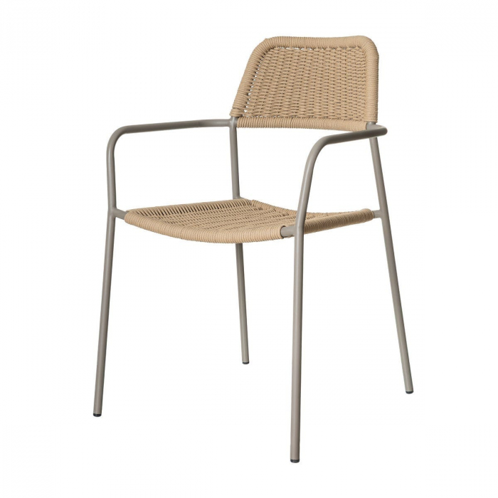 Scaun Milos Silt Beige – design simplu și funcțional pentru terase moderne și spații comerciale aerisite [6]
