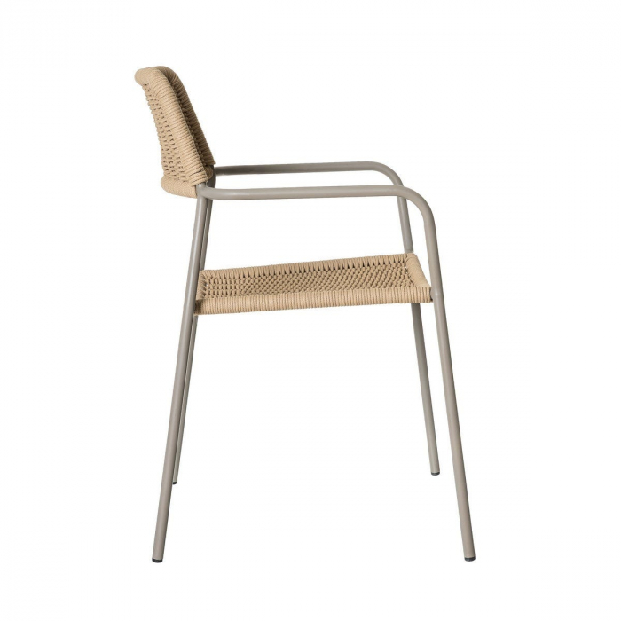 Scaun Milos Silt Beige – design simplu și funcțional pentru terase moderne și spații comerciale aerisite [3]