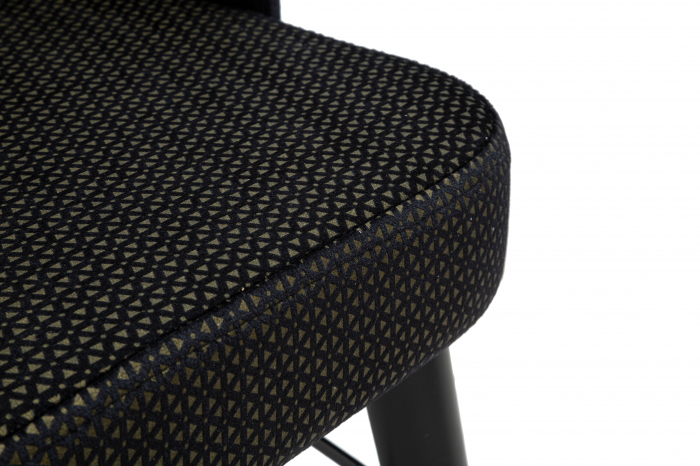 Scaun tapitat Venus, negru auriu - creativdeco.ro [7]