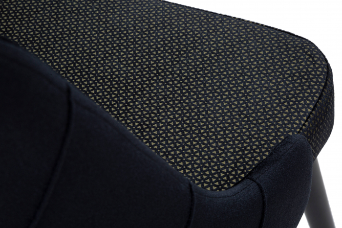 Scaun tapitat Venus, negru auriu - creativdeco.ro [6]