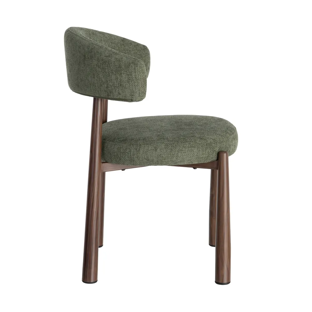 Scaun tapițat verde cu accent cromatic [5]