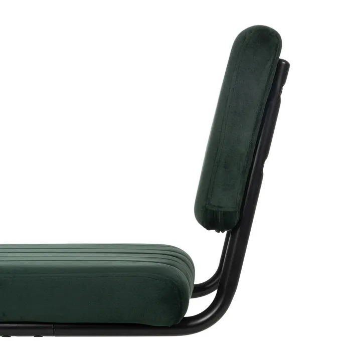 Scaun verde cu baza metalica, catifea fier [6]