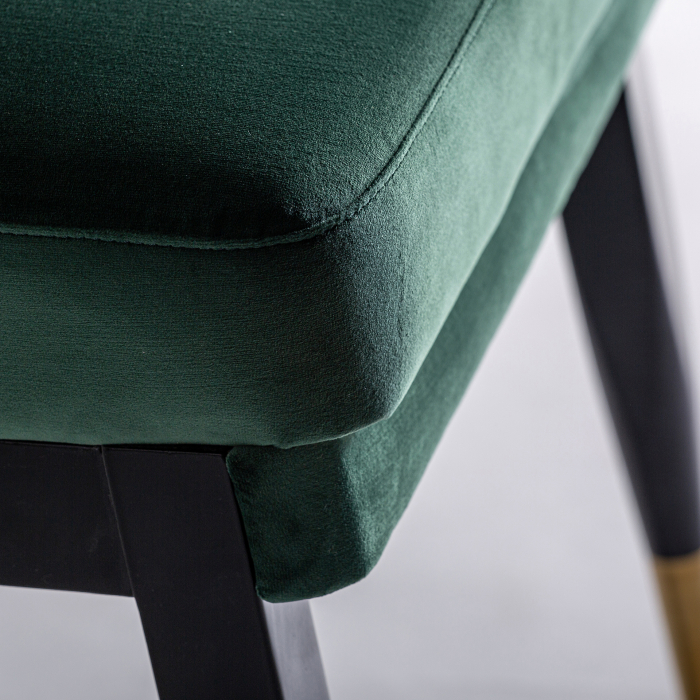 Scaun Art Deco cauciuc catifea verde|Scaune luxoase [6]