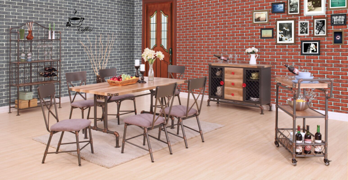 Scaun Manhattan Industrial Sezut Tapitat CreativDeco [8]
