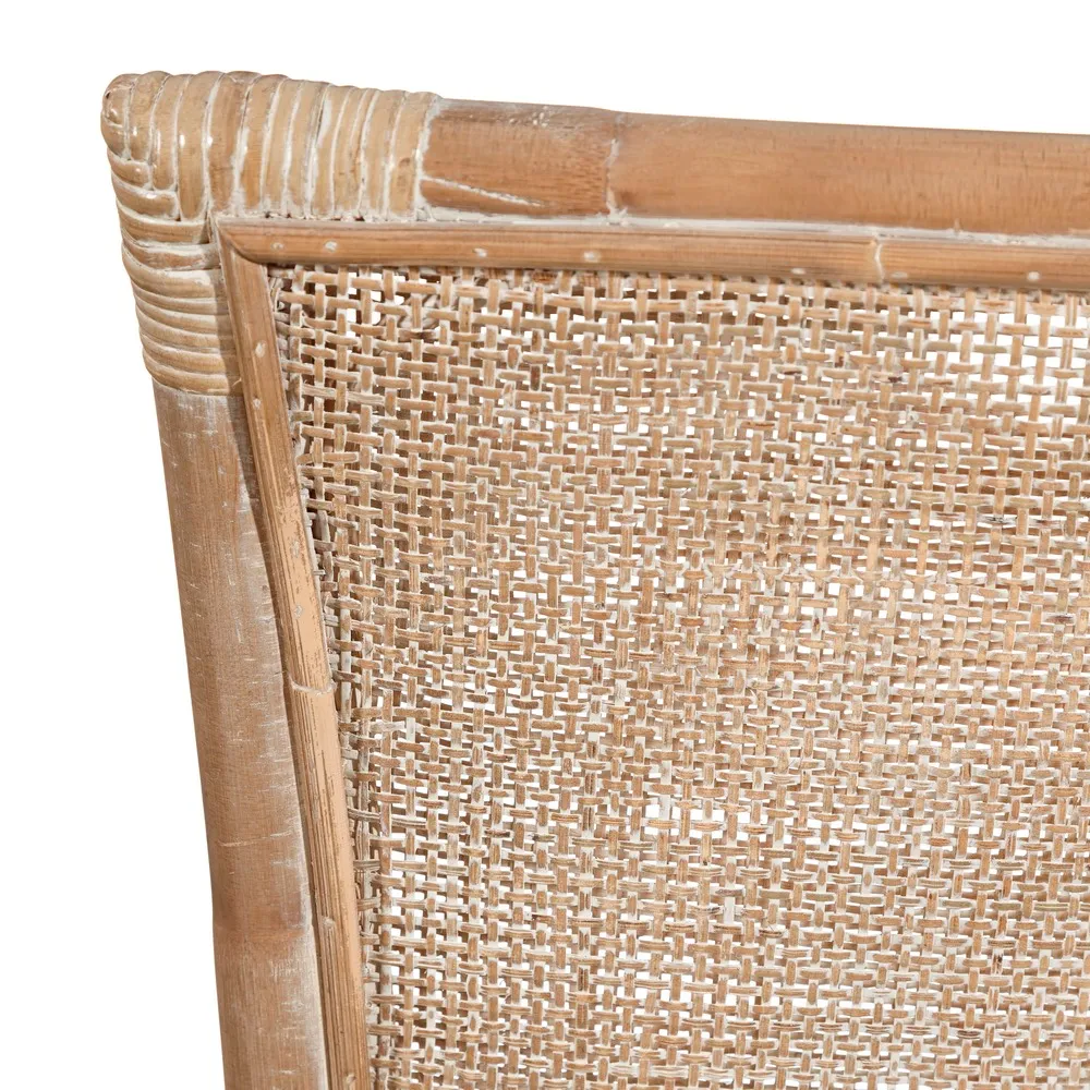 Scaun Vintage Ratan Natural, Sezut Crem - CreativDeco.ro [8]