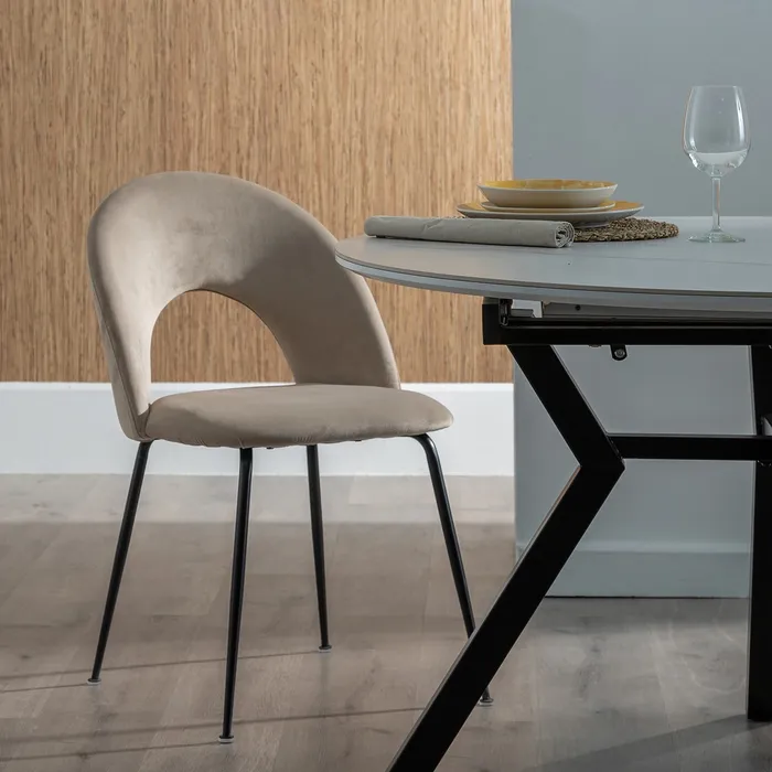 Set de scaune bej moderne pentru dining|Seturi de scaune elegante [2]