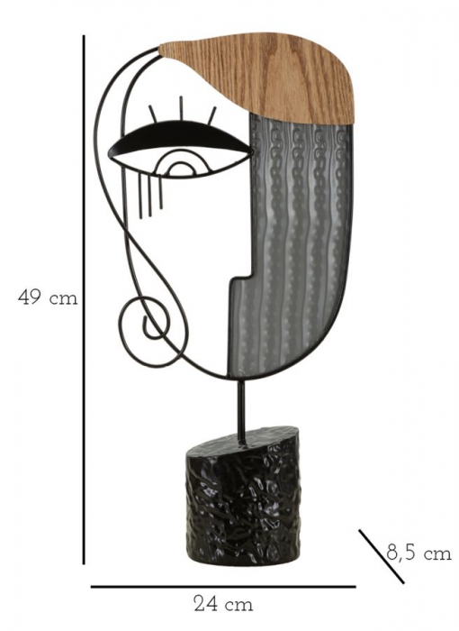 Sculptura abstracta Picassy | Decor contemporan creativ | CreativDeco.ro [6]