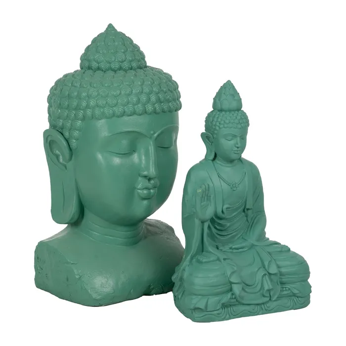 Sculptură Buddha turcoaz|Decorațiuni meditative și elegante [3]