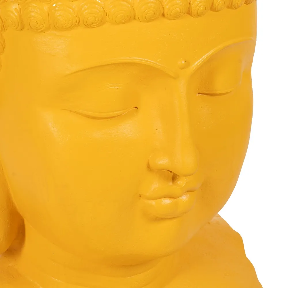 Bust Buddha galben|Decorațiuni meditative vibrante [4]