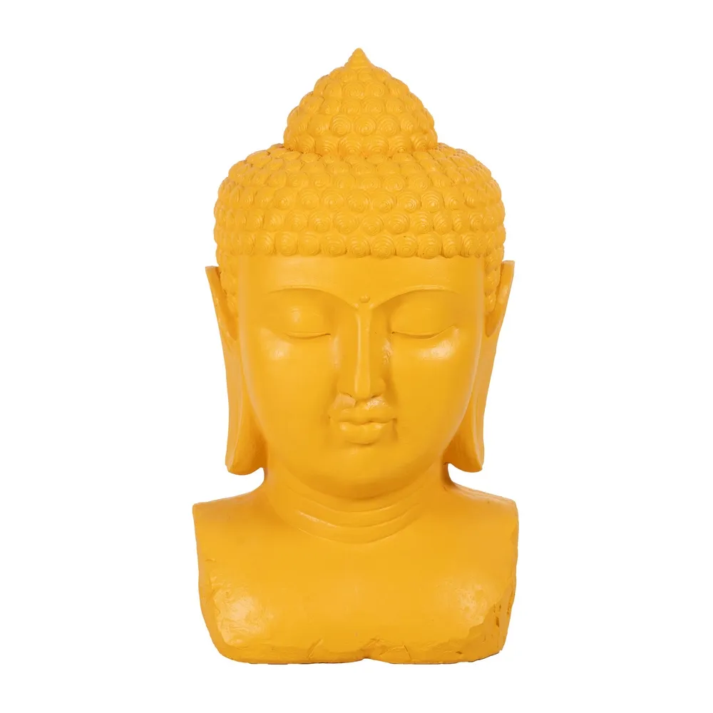 Bust Buddha galben|Decorațiuni meditative vibrante [3]
