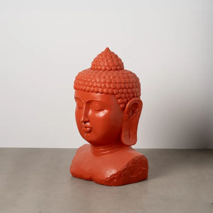 Bust Buddha teracotă|Decorațiuni meditative naturale [1]