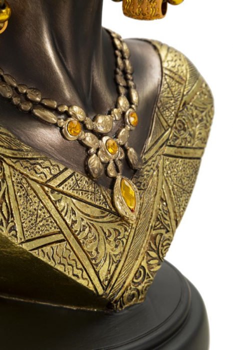 Sculptura femeie africana cu turban | Arta etnica stil | CreativDeco.ro   [4]