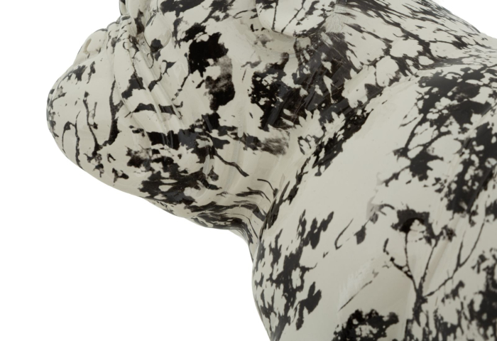 Sculptură decorativă cu buldog design compact [6]