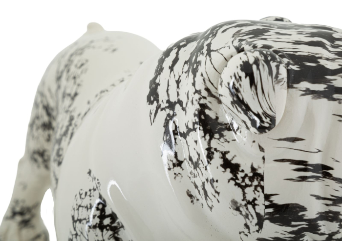 Sculptură decorativă cu buldog design compact [5]