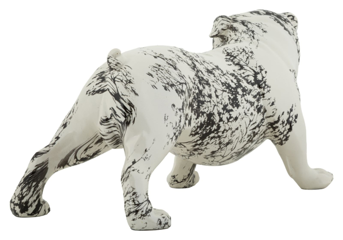 Sculptură decorativă cu buldog design compact [3]