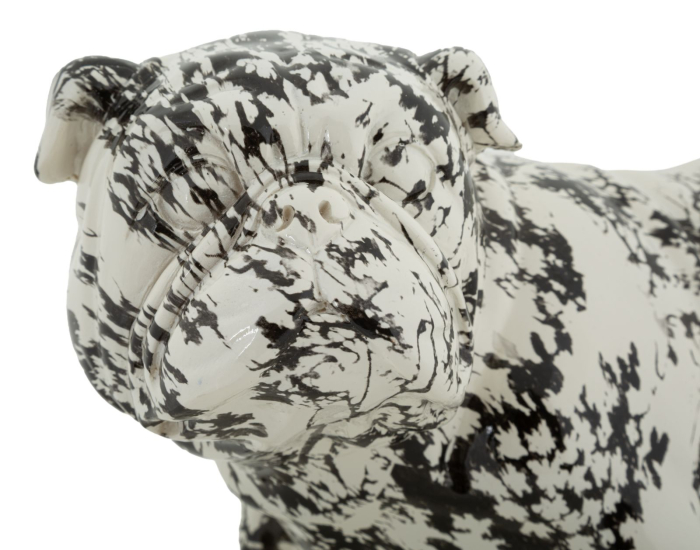 Sculptură decorativă cu buldog design compact [4]