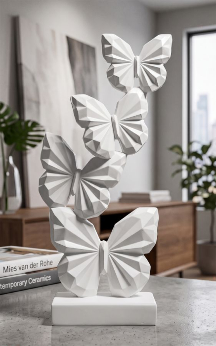 Sculptură decorativă cu fluturi în zbor [5]