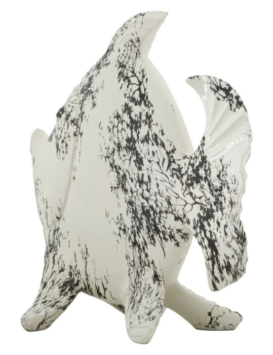 Sculptură decorativă cu pește stilizat linii fluide [4]