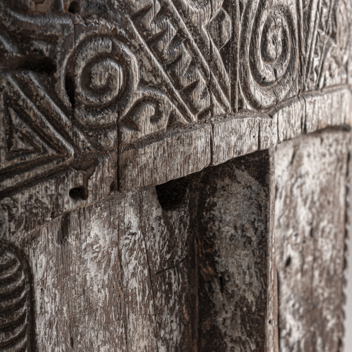 Sculptură decorativă de podea din lemn de suar sculptat Rolho [3]